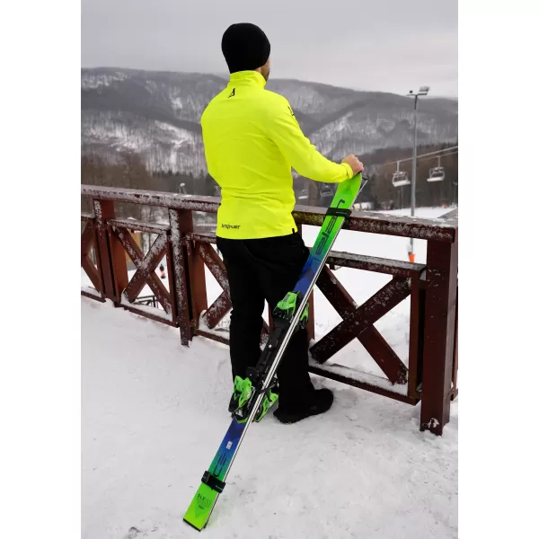  Pánská funkční termo mikina premium ALTISPORT VOJ/ALM000TER03 NEON YELLOW 