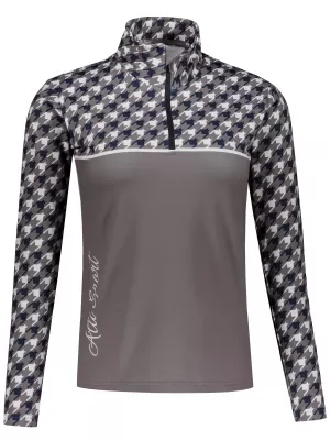 Dámská funkční termo mikina premium ALTISPORT VOJ/ALW048TER03 ŠEDÁ