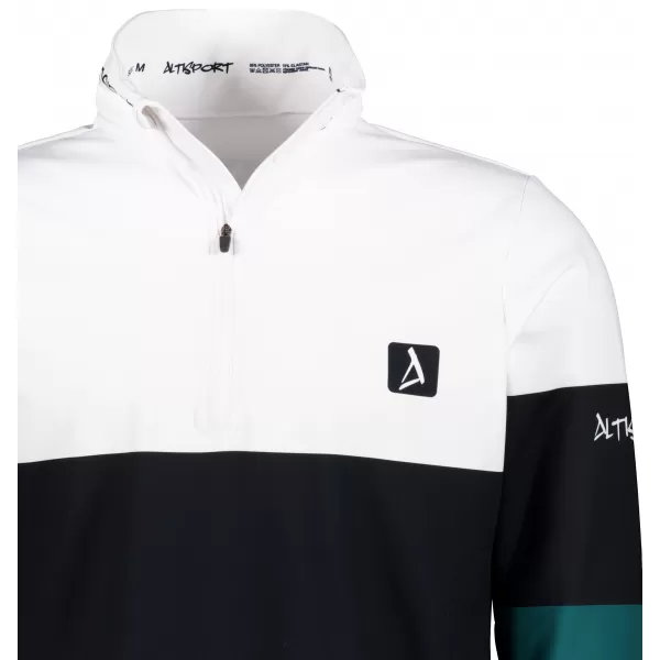  Pánská funkční termo mikina premium ALTISPORT VOJ/ALM051TER03 BÍLOZELENÁ 