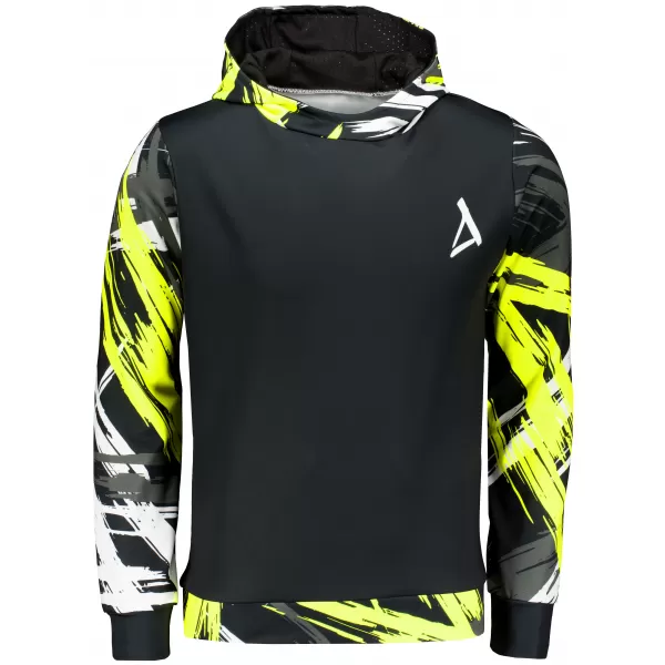 Pánská funkční mikina premium ALTISPORT VOJ/ALM039MI01 ČERNOŽLUTÁ 