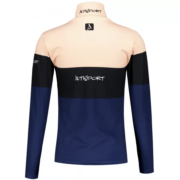  Dámská funkční termo mikina premium ALTISPORT VOJ/ALW051TER03 ORANŽOVÁ/MODRÁ 