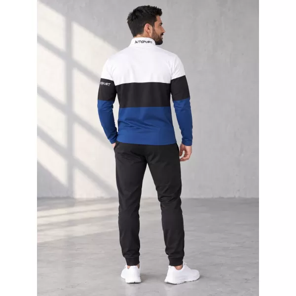  Pánská funkční termo mikina premium ALTISPORT VOJ/ALM051TER03 BÍLOMODRÁ 