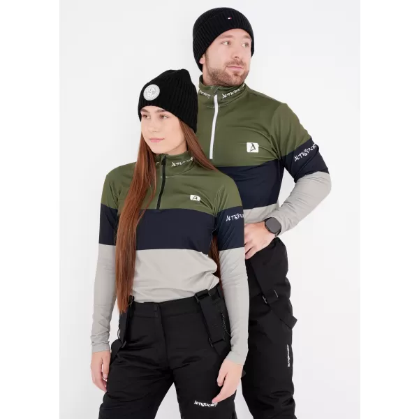  Pánská funkční termo mikina premium ALTISPORT VOJ/ALM051TER03 KHAKI 