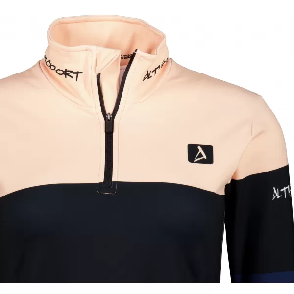  Dámská funkční termo mikina premium ALTISPORT VOJ/ALW051TER03 ORANŽOVÁ/MODRÁ 