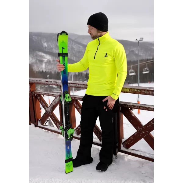  Pánská funkční termo mikina premium ALTISPORT VOJ/ALM000TER03 NEON YELLOW 