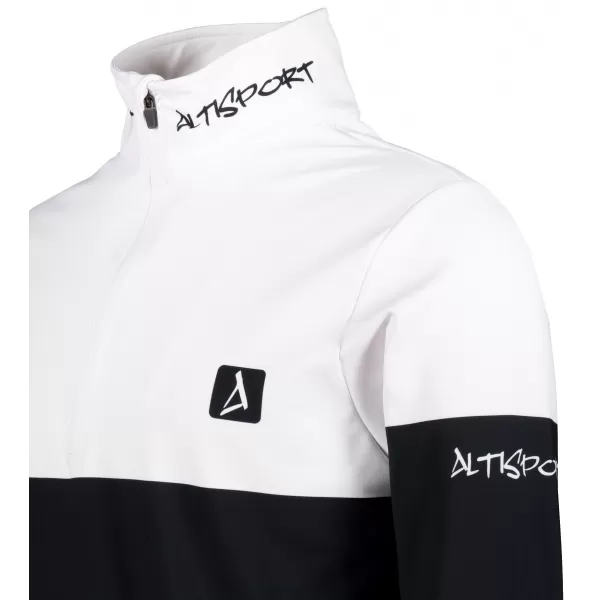  Pánská funkční termo mikina premium ALTISPORT VOJ/ALM051TER03 BÍLOZELENÁ 