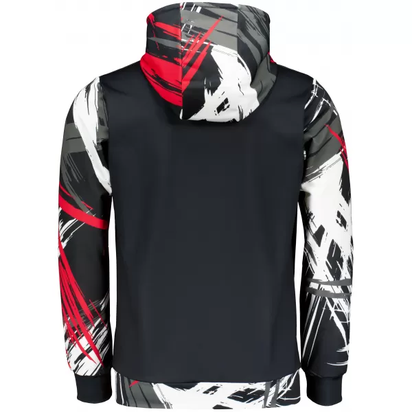 Pánská funkční mikina premium ALTISPORT VOJ/ALM039MI01 ČERNOČERVENÁ 