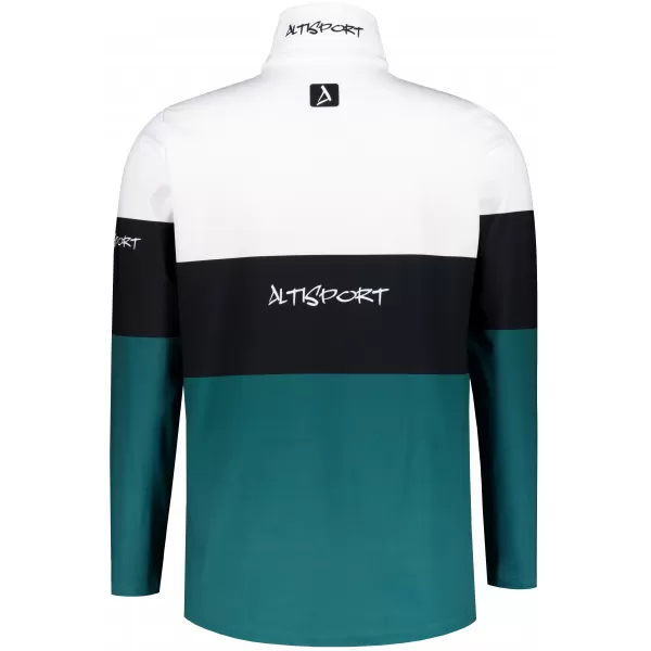  Pánská funkční termo mikina premium ALTISPORT VOJ/ALM051TER03 BÍLOZELENÁ 