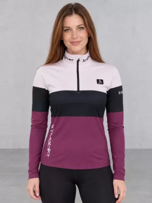 Dámská funkční termo mikina premium ALTISPORT VOJ/ALW051TER03 VÍNOVÁ
