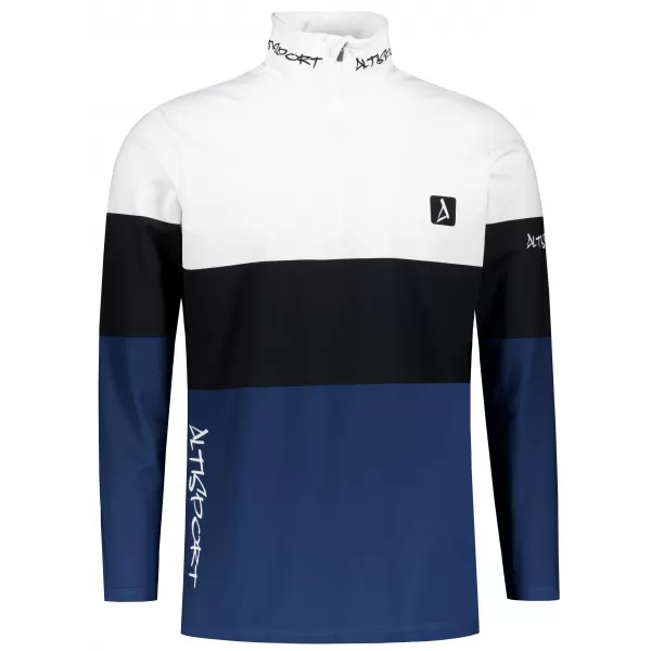  Pánská funkční termo mikina premium ALTISPORT VOJ/ALM051TER03 BÍLOMODRÁ 