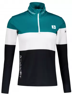 Dámská funkční termo mikina premium ALTISPORT VOJ/ALW051TER03 PETROLEJOVÁ-ČERNÁ