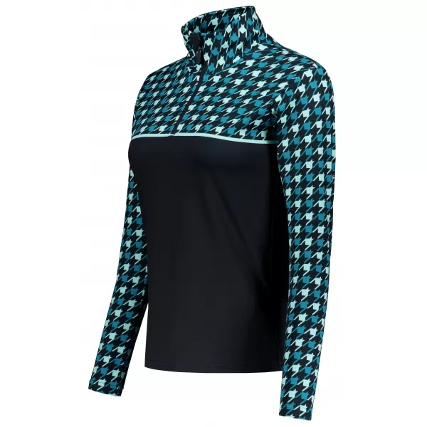  Dámská funkční termo mikina premium ALTISPORT VOJ/ALW048TER03 ČERNOMODRÁ 