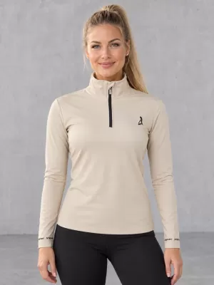 Dámská funkční termo mikina premium ALTISPORT VOJ/ALW000TER03 HNĚDÁ