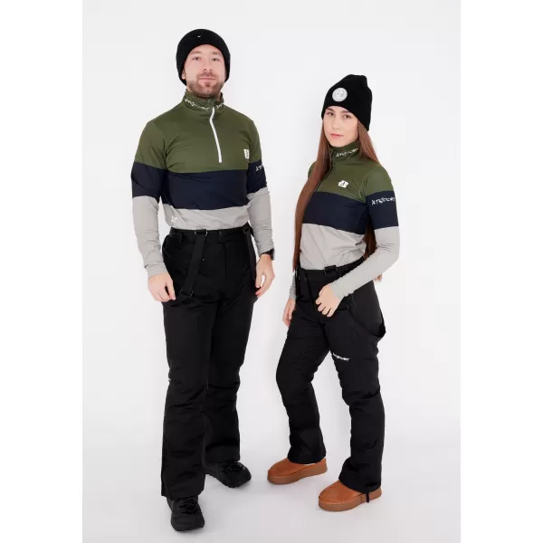  Pánská funkční termo mikina premium ALTISPORT VOJ/ALM051TER03 KHAKI 