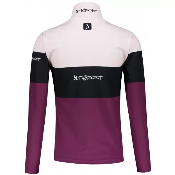  Dámská funkční termo mikina premium ALTISPORT VOJ/ALW051TER03 VÍNOVÁ 