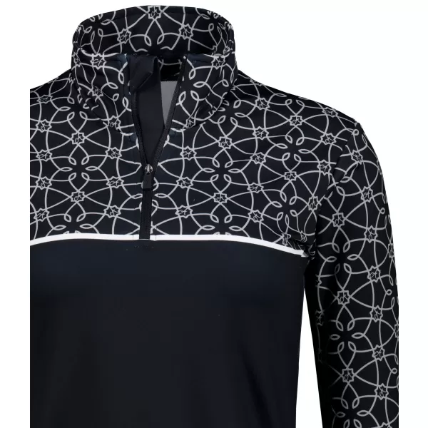  Dámská funkční termo mikina premium ALTISPORT VOJ/ALW053TER03 ČERNOBÍLÁ 