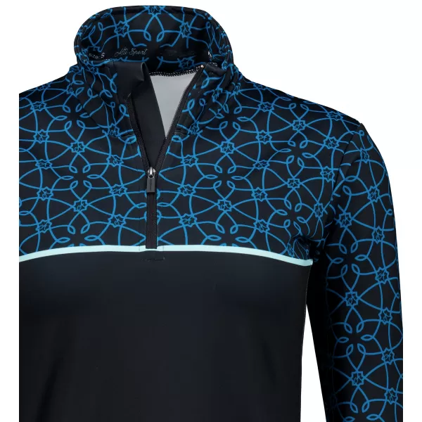  Dámská funkční termo mikina premium ALTISPORT VOJ/ALW053TER03 ČERNOMODRÁ 
