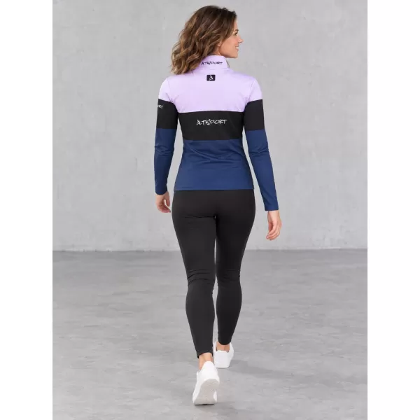  Dámská funkční termo mikina premium ALTISPORT VOJ/ALW051TER03 VIOLET/MODRÁ 