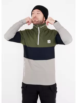 Pánská funkční termo mikina premium ALTISPORT VOJ/ALM051TER03 KHAKI