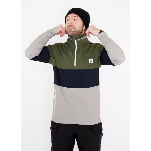  Pánská funkční termo mikina premium ALTISPORT VOJ/ALM051TER03 KHAKI 