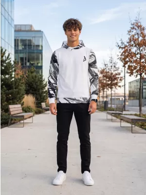 Pánská funkční mikina premium ALTISPORT VOJ/ALM039MI01 BÍLÁ