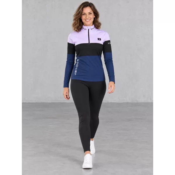  Dámská funkční termo mikina premium ALTISPORT VOJ/ALW051TER03 VIOLET/MODRÁ 
