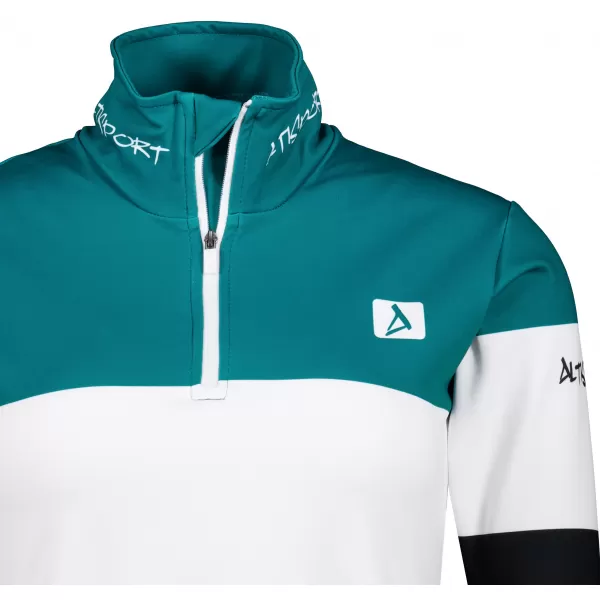  Dámská funkční termo mikina premium ALTISPORT VOJ/ALW051TER03 PETROLEJOVÁ-ČERNÁ 