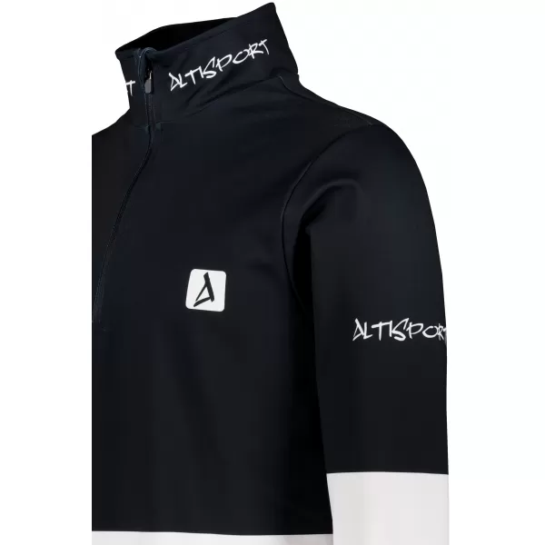  Pánská funkční termo mikina premium ALTISPORT VOJ/ALM051TER03 ČERNOBÍLÁ 
