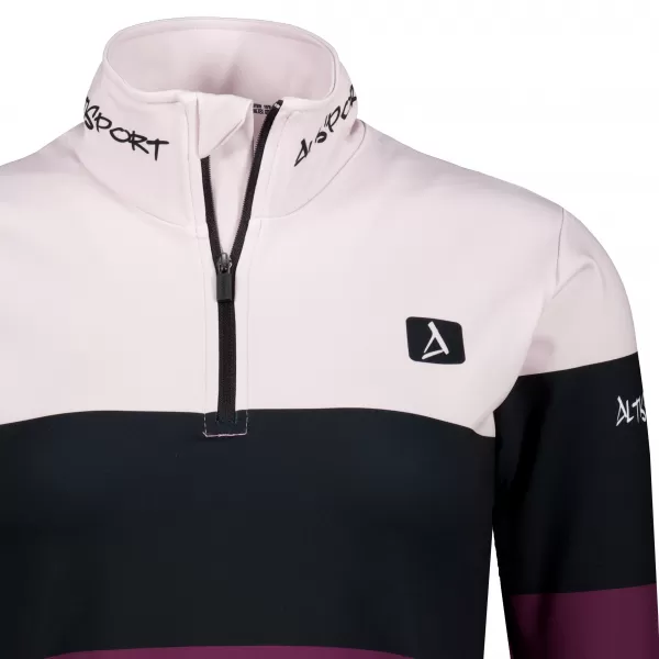  Dámská funkční termo mikina premium ALTISPORT VOJ/ALW051TER03 VÍNOVÁ 
