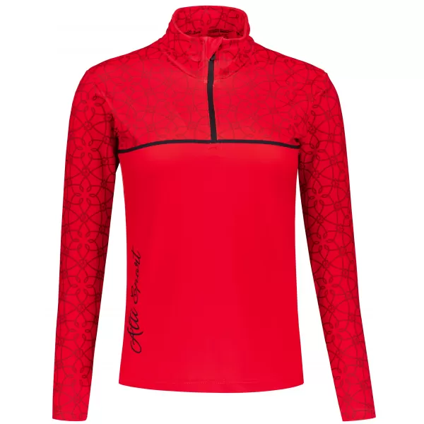  Dámská funkční termo mikina premium ALTISPORT VOJ/ALW053TER03 ČERVENÁ 