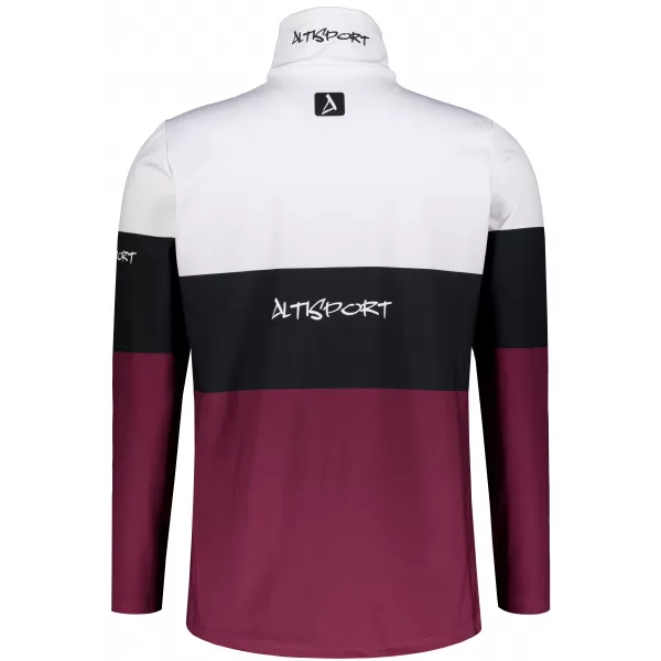  Pánská funkční termo mikina premium ALTISPORT VOJ/ALM051TER03 VÍNOVÁ 