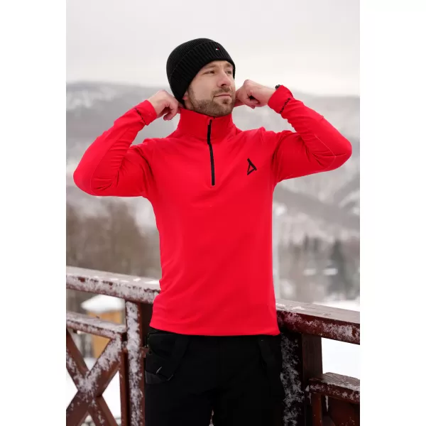  Pánská funkční termo mikina premium ALTISPORT VOJ/ALM000TER03 ČERVENÁ 