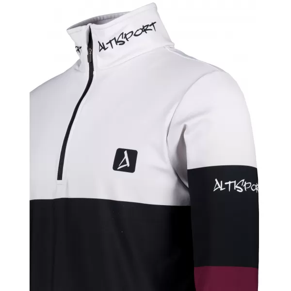  Pánská funkční termo mikina premium ALTISPORT VOJ/ALM051TER03 VÍNOVÁ 