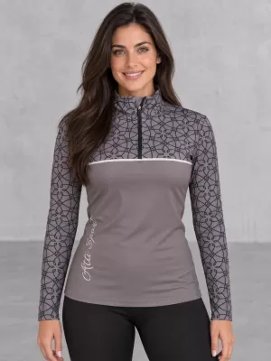 Dámská funkční termo mikina premium ALTISPORT VOJ/ALW053TER03 ŠEDÁ