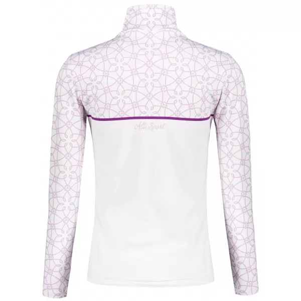  Dámská funkční termo mikina premium ALTISPORT VOJ/ALW053TER03 BÍLÁ/FIALOVÁ 