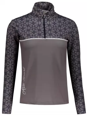 Dámská funkční termo mikina premium ALTISPORT VOJ/ALW053TER03 ŠEDÁ