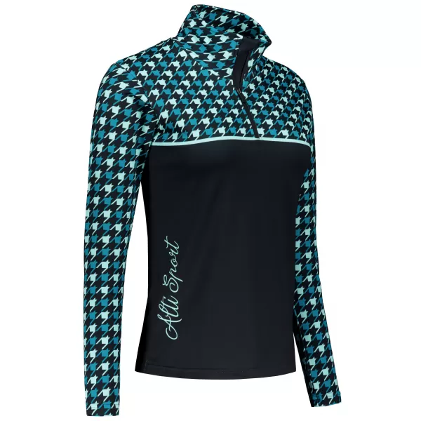  Dámská funkční termo mikina premium ALTISPORT VOJ/ALW048TER03 ČERNOMODRÁ 