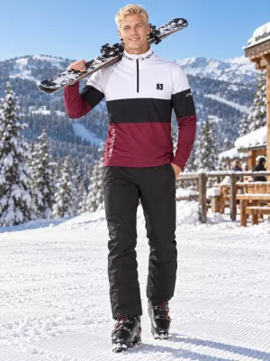 Pánská funkční termo mikina premium ALTISPORT VOJ/ALM051TER03 VÍNOVÁ