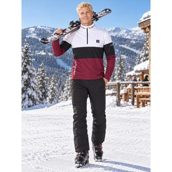  Pánská funkční termo mikina premium ALTISPORT VOJ/ALM051TER03 VÍNOVÁ 