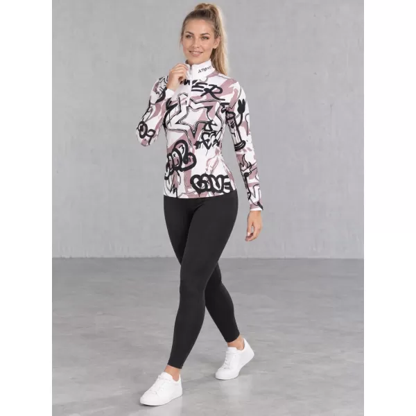  Dámská funkční termo mikina premium ALTISPORT VOJ/ALW054TER03 BÍLOŠEDÁ 