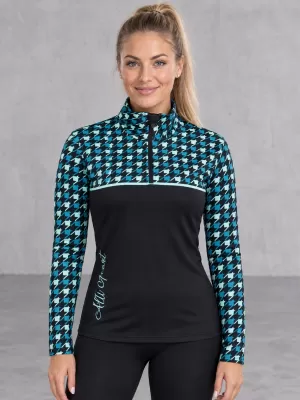 Dámská funkční termo mikina premium ALTISPORT VOJ/ALW048TER03 ČERNOMODRÁ