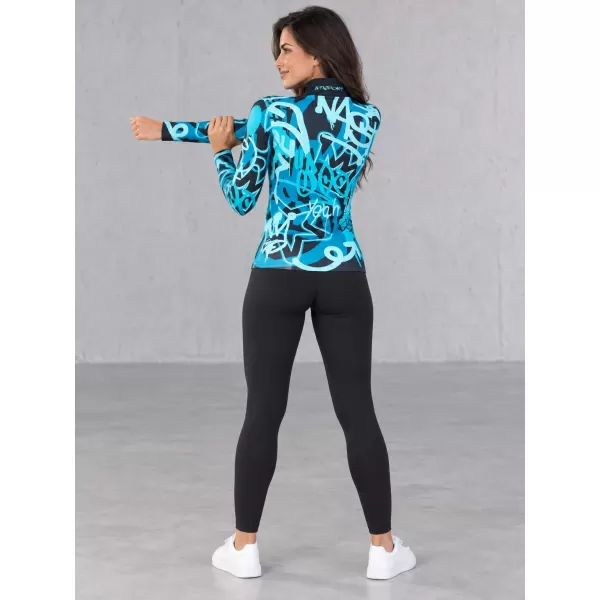 Dámská funkční termo mikina premium ALTISPORT VOJ/ALW054TER03 ČERNOMODRÁ 