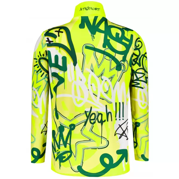  Pánská funkční termo mikina premium ALTISPORT VOJ/ALM054TER03 FLUO ZELENÁ 