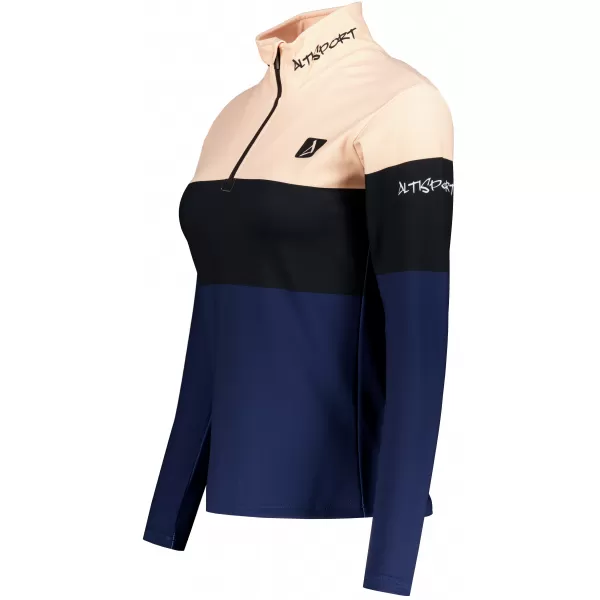  Dámská funkční termo mikina premium ALTISPORT VOJ/ALW051TER03 ORANŽOVÁ/MODRÁ 