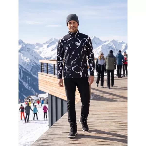  Pánská funkční termo mikina premium ALTISPORT VOJ/ALM052TER03 ČERNÁ 