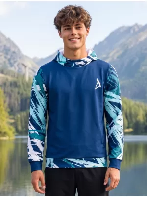 Pánská funkční mikina premium ALTISPORT VOJ/ALM039MI01 NÁMOŘNÍ MODRÁ