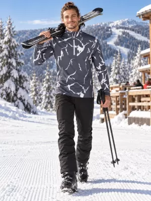 Pánská funkční termo mikina premium ALTISPORT VOJ/ALM052TER03 ŠEDÁ
