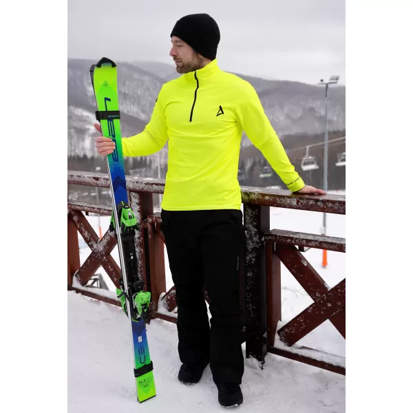  Pánská funkční termo mikina premium ALTISPORT VOJ/ALM000TER03 NEON YELLOW 