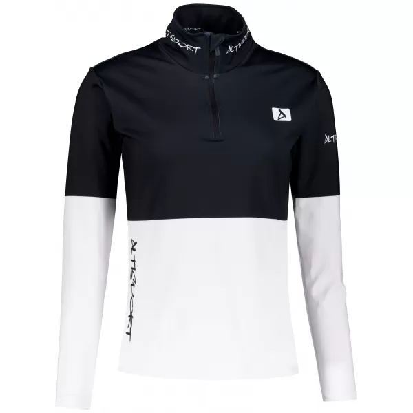  Dámská funkční termo mikina premium ALTISPORT VOJ/ALW051TER03 ČERNOBÍLÁ 