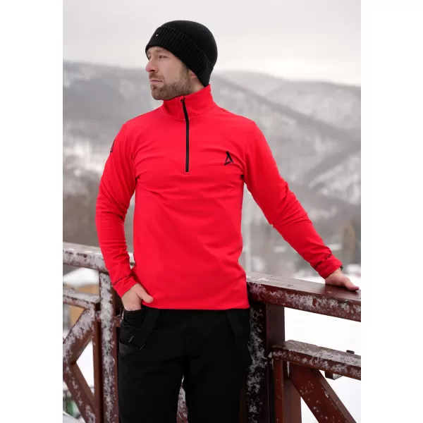  Pánská funkční termo mikina premium ALTISPORT VOJ/ALM000TER03 ČERVENÁ 